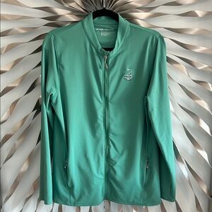 Peter Millar Teal Katy Jacket Large Pinehurst logo